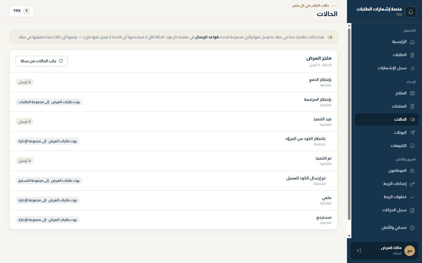 الحالات